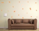 Maple Leaves Pattern Wall Decal Nursery Modern Vinyl Sticker